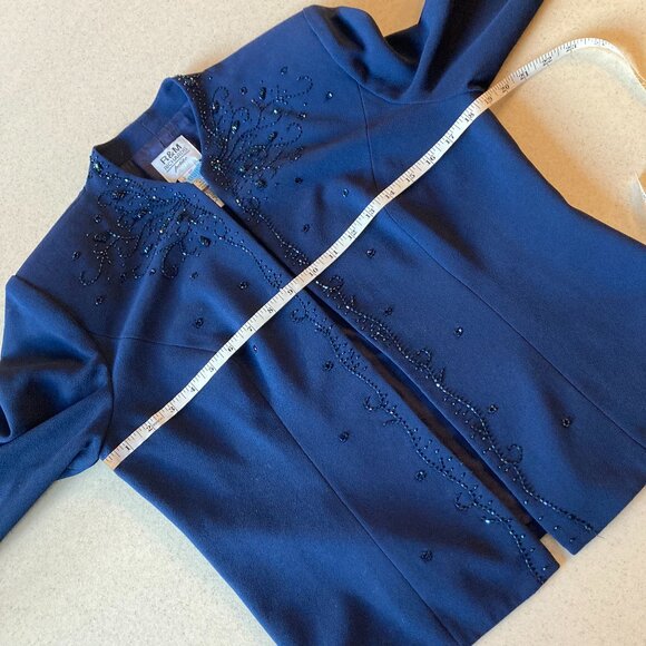 R & M Richards Beaded Dress and Jacket Women Size 6P - Picture 10 of 14